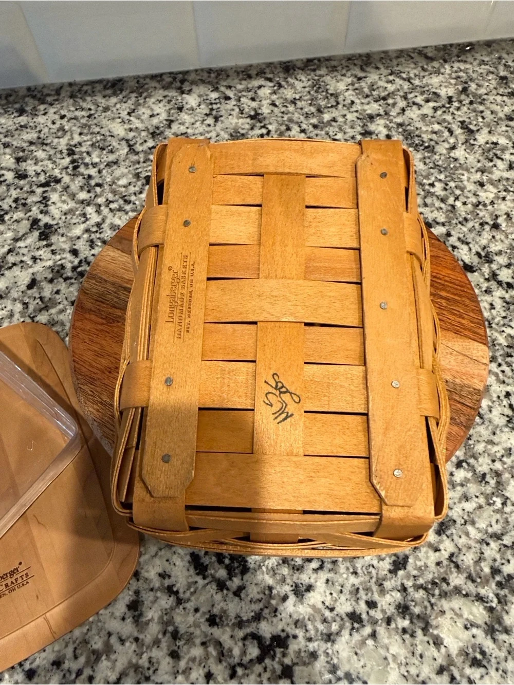 Longaberger Notepad Basket 2005
